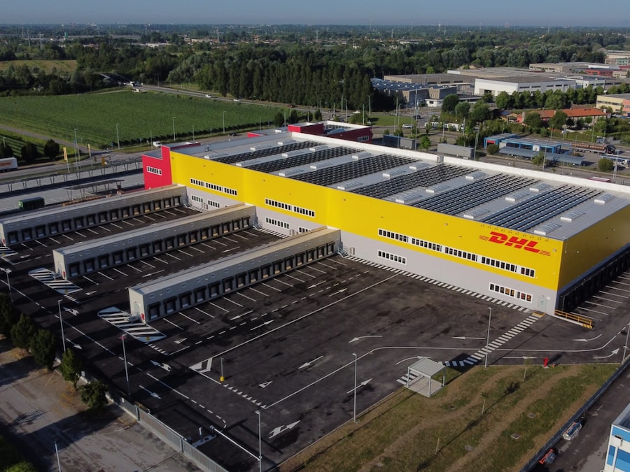 2 - Veduta aerea della sede, realizzata con un investimento di circa 42 milioni di euro, con l’obiettivo di supportare l’internazionalizzazione delle imprese del Nord-Est.