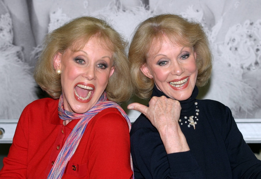 Le ballerine e soubrette le gemelle Alice e Ellen Kessler in un fotografia del 20.04.2004 (Italy Photo Press)