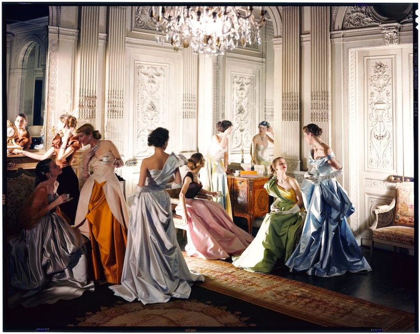 Worldly Colour Charles James evening dresses 1948 Original colour transparency The Cecil Beaton Studio Archive