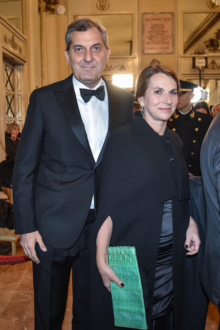 Mario Calabresi con sua moglie (ANSA)