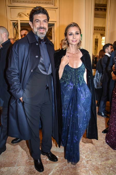 Pierfrancesco Favino con sua moglie Anna Ferzetti ANSA/MATTEO CORNER (ANSA)