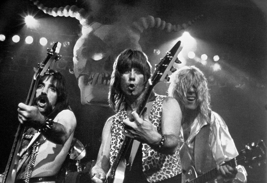 «This is Spinal Tap». Finto documentario (mockumentary) sulla band heavy metal degli Spinal Tap, il film uscito nel 1984 è la prima regia di Rob Reiner. (Alamy Stock Photo)