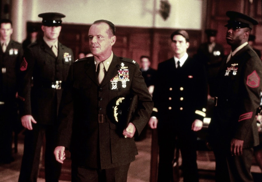 «Codice d’onore». Legal thriller realizzato nel 1992, all’apice del successo da regista di Rob Reiner, mette in fila pesi massimi di Hollywood come Jack Nicholson, Tom Crusie e Demi Moore (IPP)