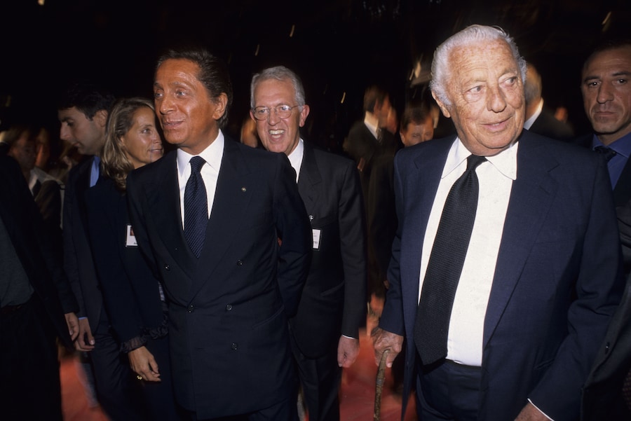 Valentino Garavani e Gianni Agnelli. (Archvio Imagoeconomica)