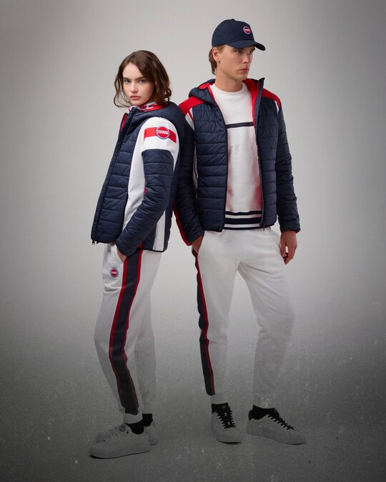 Colmar. Collezione Ski Heritage ispirata agli archivi reinterpreta i codici stilistici con i colori simbolo – rosso, blu e bianco – del brand