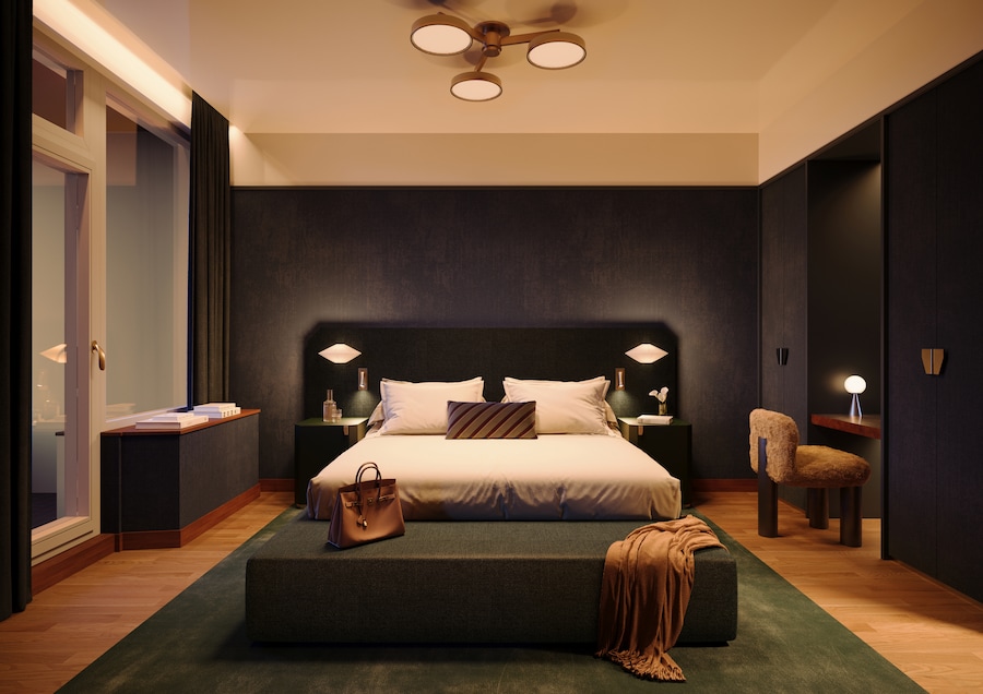 Il render di una camera di METT