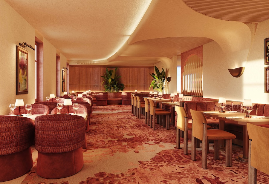 Render del ristorante panoramico MIA