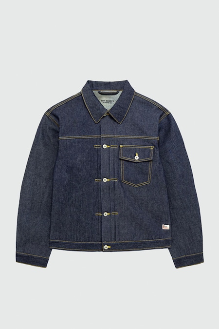 Roy Roger’s. Giacca Selvedge Bar che celebra il denim con pregiate tele in denim 100% cotone (qui raw americano) con la cimosa in evidenza