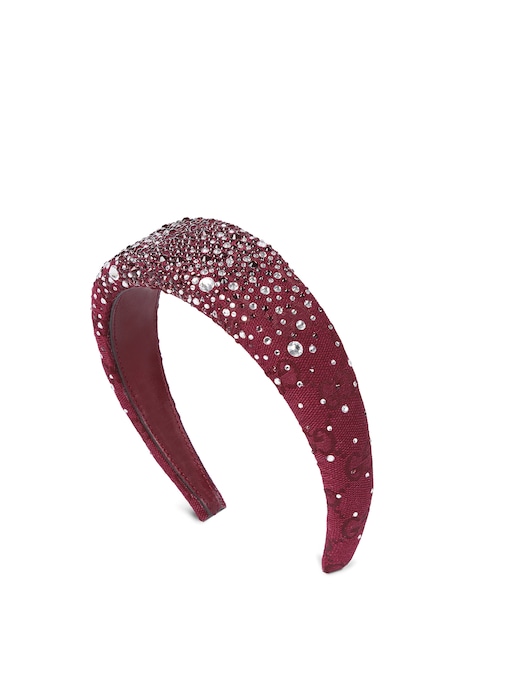 Cerchietto in tessuto GG con cristalli applicati, GUCCI (590 €).