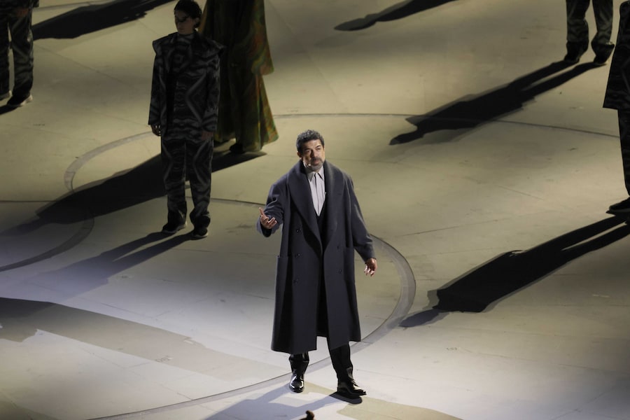 Cerimonia d' apertura delle Olimpiadi. Nella foto l' attore PierFrancesco Favino (IPP)