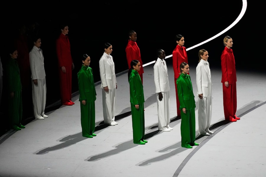 Artists perform during the Olympic opening ceremony at the 2026 Winter Olympics, in Milan, Italy, Friday, Feb. 6, 2026. (AP Photo/Petr David Josek) (APS)