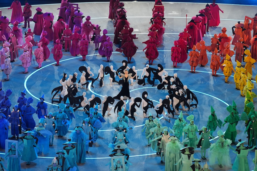 La cerimonia di apertura delle Olimpiadi invernali del 2026, a Milano. (LAPRESSE)
