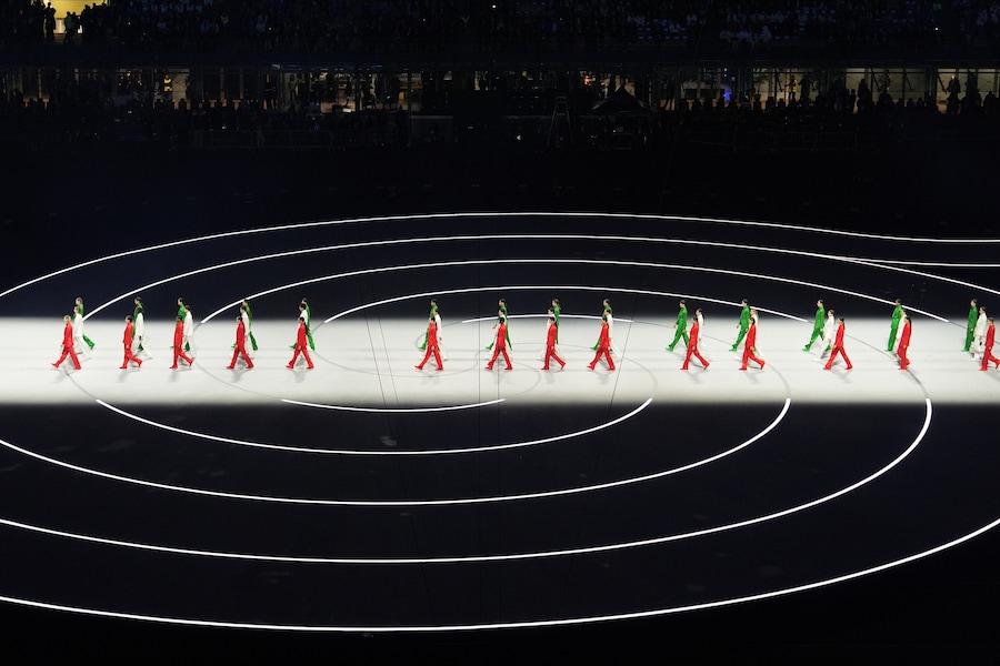 La cerimonia di apertura delle Olimpiadi invernali del 2026, a Milano. (APS)