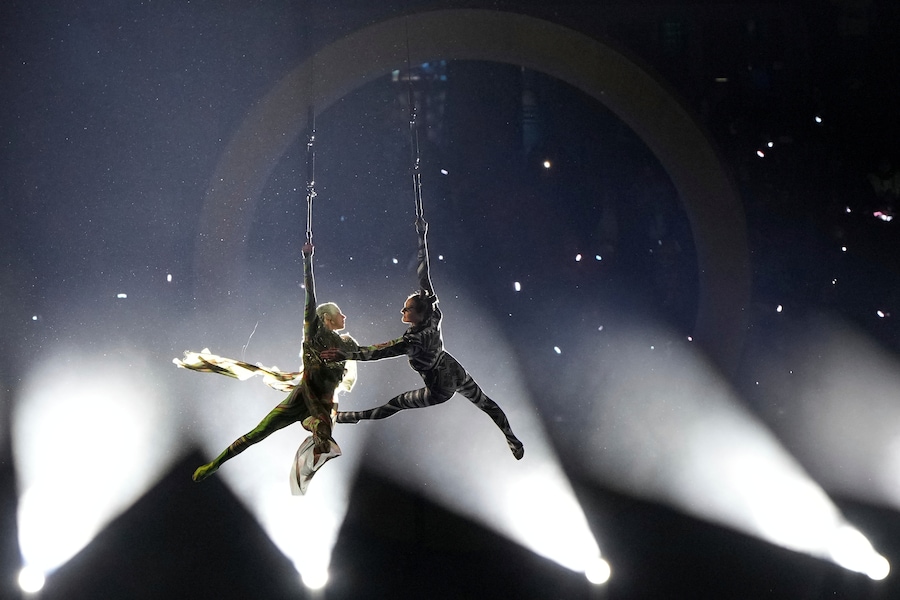 La cerimonia di apertura delle Olimpiadi invernali del 2026, a Milano. (APS)
