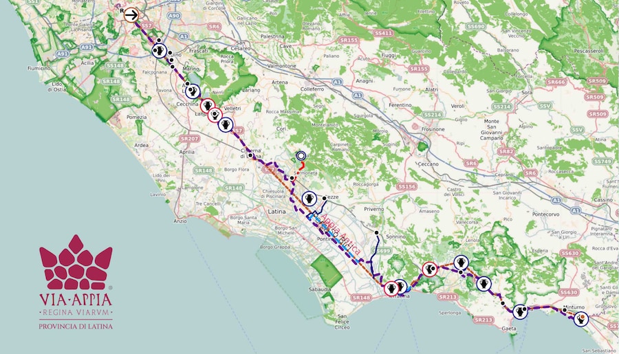 Appia Regina Viarum-Percorso Cicloturismo