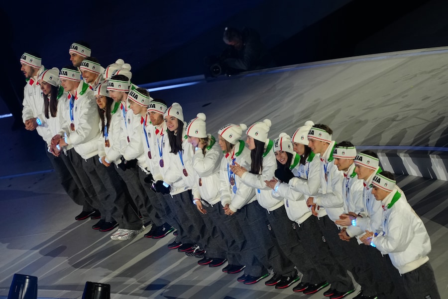 Closing ceremony of the 2026 Winter Olympics in Verona, Italy, Sunday, Feb. 22, 2026 (Photo Claudio Furlan/LaPresse) Cerimonia di chiusura dei Giochi Olimpici Invernali 2026 a Verona, Italia, domenica 22 febbraio 2026 (Foto Claudio Furlan/LaPresse) (LAPRESSE)