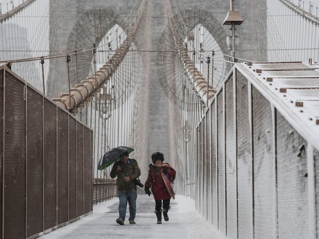 New York isolata per neve