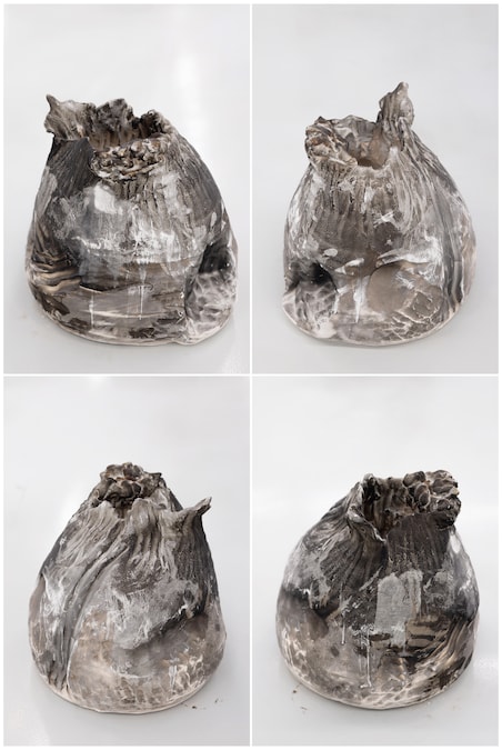 Manuel Mathieu, Physicality , 2023, 21 ceramic vases. Courtesy the artist and HdM Gallery