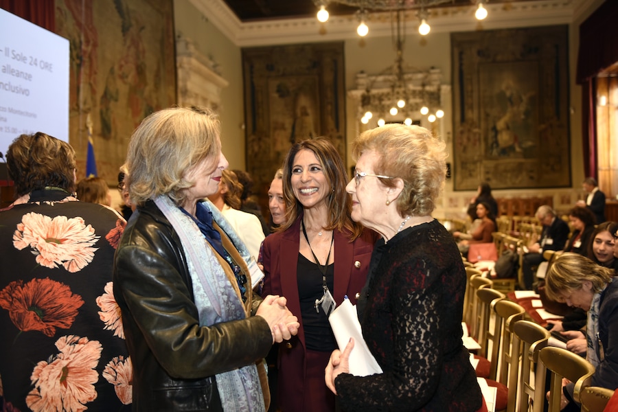 Da sinistra: la giudice di Cassazione Paola Di Nicola Travaglini e Anna Maria Tarantola, vicepresidente Fondazione Giulia Cecchettin (Paolo Poce)