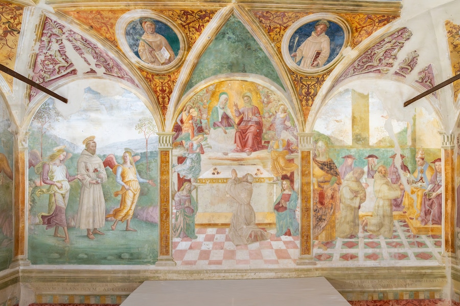 Montefalco (PG), Convento San Fortunato_Affresco San Francesco (Alberto Fabi–Farm Studio Factory srl)