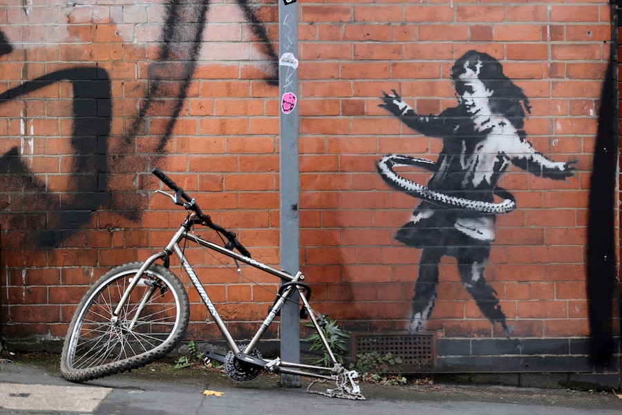 Una nuova opera di Banksy in Rothesay Avenue, Nottingham, Gran Bretagna, 17 ottobre 2020. REUTERS/Carl Recine (REUTERS)