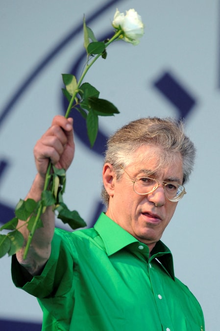 Umberto Bossi a Pontida, giugno 2009. (REUTERS)