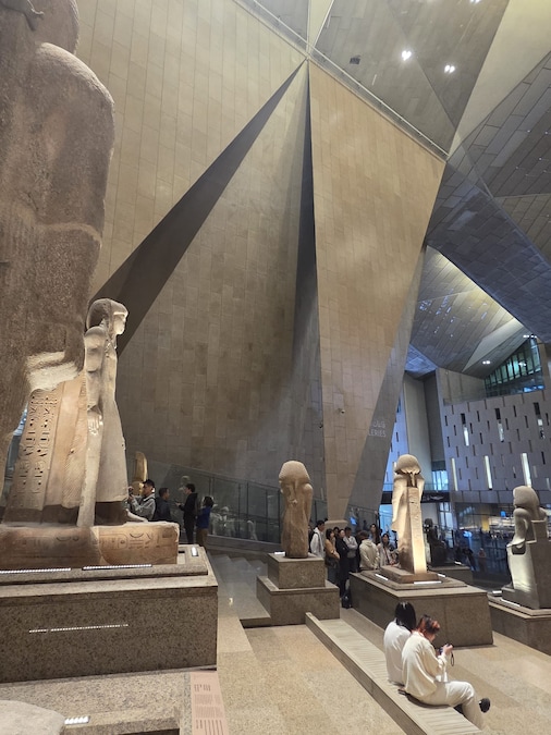 Lo scalone monumentale del Grdn Egyptian Museum