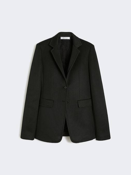 Max Mara. Blazer monopetto in tessuto a rete a doppio spessore