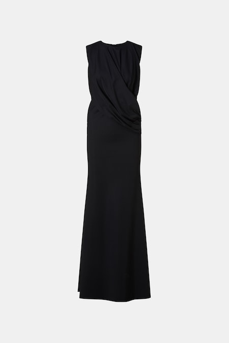 Chiara Boni, La Petite Robe. Abito lungo in jersey stretch con taglio a impero