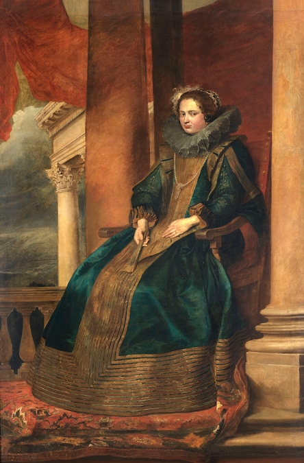 Anton van Dyck, Ritratto di una dama genovese, forse Maria Chiavari Durazzo, 1626 – 1627 ca., olio su tela, 237 × 150 cm; Roma, collezione Odescalchi