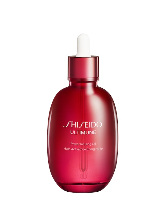 Siero Ultimune Power Infusing Oil, trattamento sensoriale per viso, corpo e capelli, SHISEIDO (59 €, 75 ml).