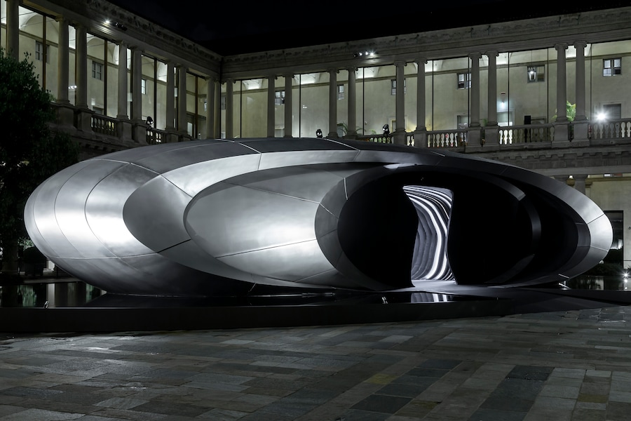 Installazione Origin di Zaha Hadid Architects