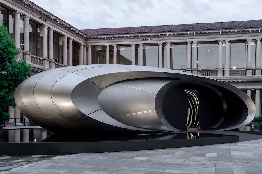 Installazione Origin di Zaha Hadid Architects
