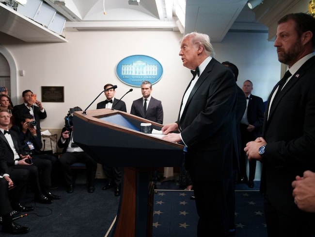 Spari alla cena di Trump con i corrispondenti