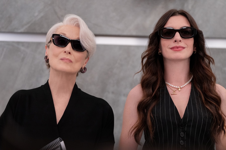 (Da sinistra a destra): Miranda Priestly (Meryl Streep) e Andie Sachs (Anne Hathaway) nel film «Il diavolo veste Prada 2» della 20th Century Studios. Foto di Macall Polay. © 2025 20th Century Studios. Tutti i diritti riservati. (Macall Polay)