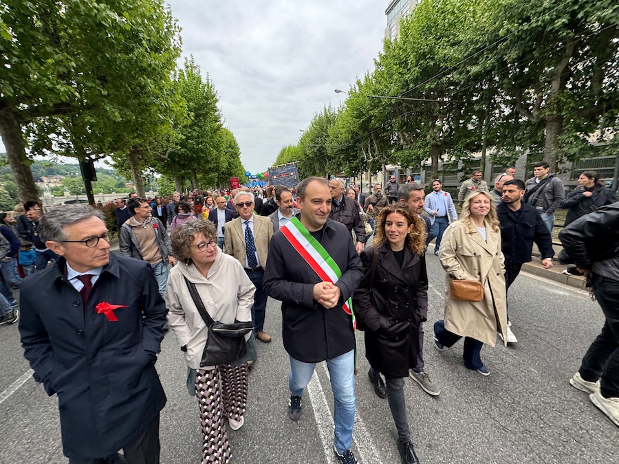 Corteo del Primo Maggio a Torino 10 Maggio 2026. (LAPRESSE)