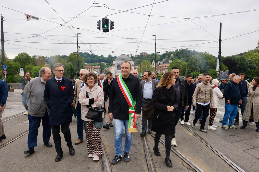 Corteo del Primo Maggio a Torino 10 Maggio 2026. (LAPRESSE)