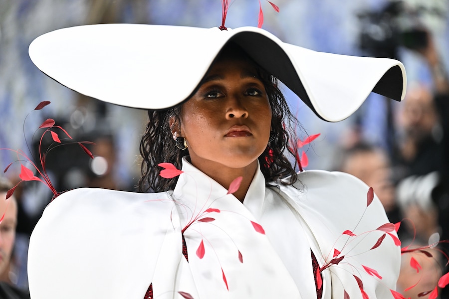 Naomi Osaka arriva al gala di beneficenza del Costume Institute del Metropolitan Museum of Art, organizzato in occasione dell'inaugurazione della mostra "Costume Art", lunedì 4 maggio 2026 a New York. (Foto di Evan Agostini/Invision/AP) (APN)