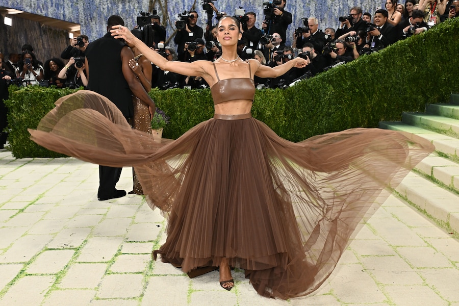 Misty Copeland arriva al gala di beneficenza del Costume Institute del Metropolitan Museum of Art, organizzato per celebrare l'inaugurazione della mostra "Costume Art", lunedì 4 maggio 2026 a New York. (Foto di Evan Agostini/Invision/AP) (APN)