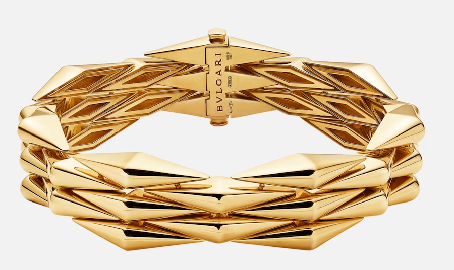Bracciale Vimini in oro giallo, BULGARI (19.000 €).