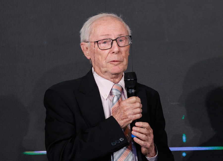 Bruno Bozzetto al Quirinale durante la cerimonia di presentazione dei candidati ai Premi ''David di Donatello'', Roma, 5 Maggio 2026. A (ANSA)