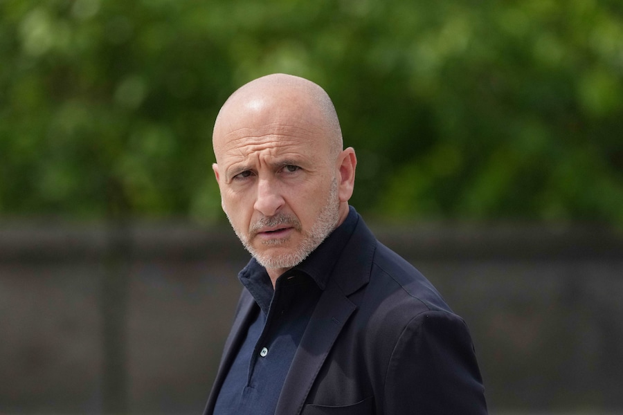Piero Ausilio durante i funerali di Evaristo Beccalossi a Brescia, nel nord Italia – venerdì 8 maggio 2026. Notizie – Sport. (Foto di Spada/LaPresse) (LAPRESSE)