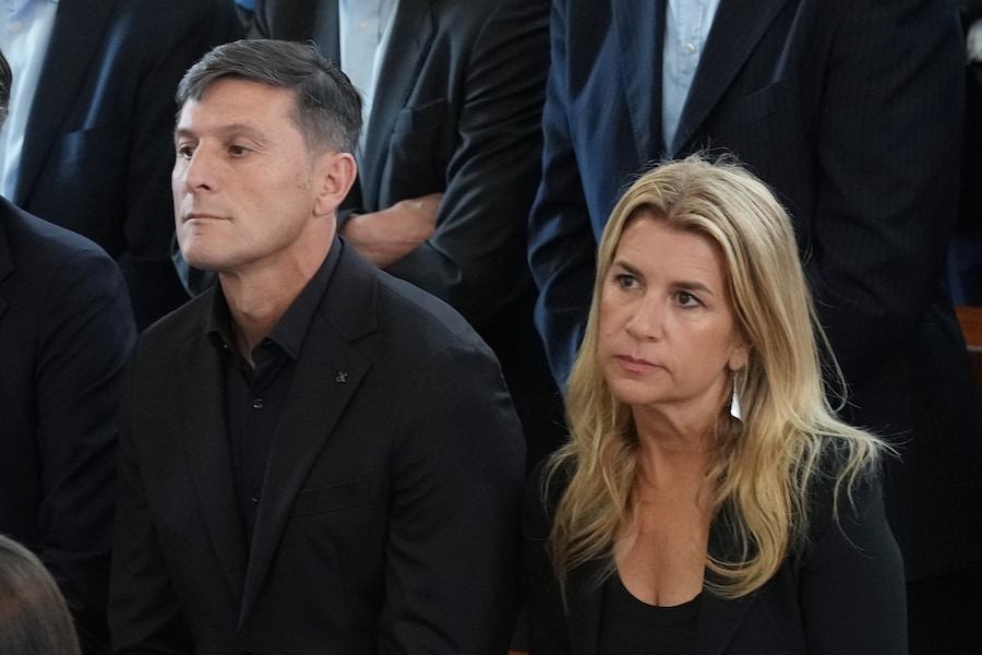 Javier Zanetti durante i funerali di Evaristo Beccalossi a Brescia, nel nord Italia – venerdì 8 maggio 2026. Notizie – Sport. (Foto di Spada/LaPresse) (LAPRESSE)