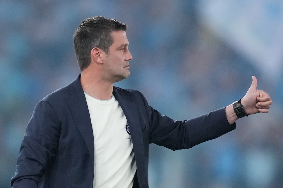 L'allenatore dell'Inter Cristian Chivu durante la finale della Coppa Italia Frecciarossa 2025/2026. (LAPRESSE)