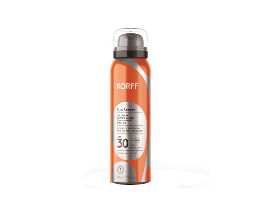 Korff. Sun Secret Olio spray corpo e capelli Spf30