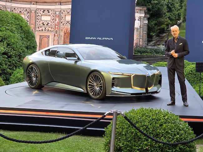 Vision Bmw Alpina, le foto del debutto a Villa d’Este