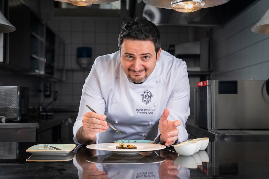 Il ristorante stellato I due Sud dell’Hotel Splendide Royal di Lugano è guidato dall’executive chef Marco Veneruso