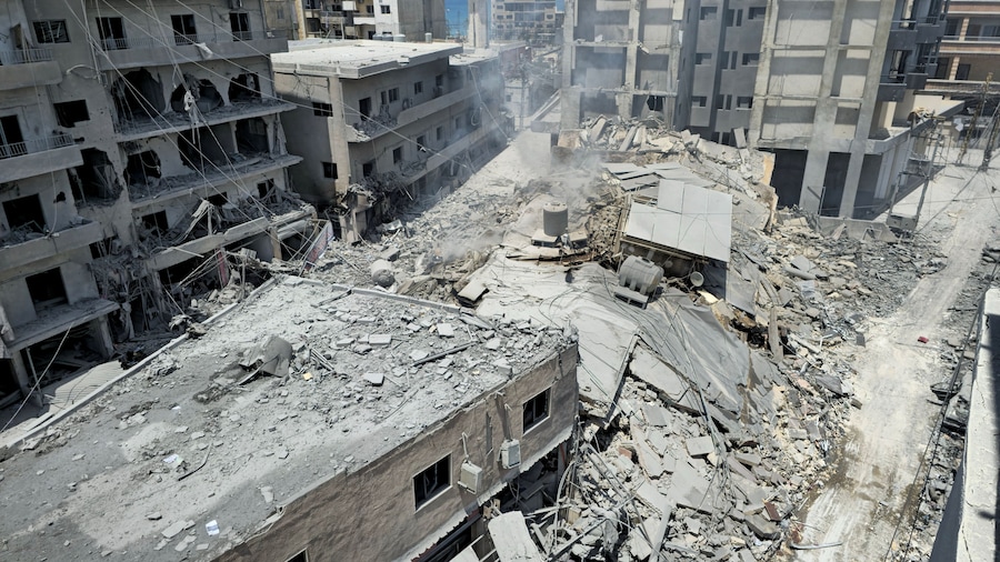 Edificio danneggiato in seguito a un attacco israeliano a Tiro, in Libano, il 28 maggio 2026. REUTERS/Stringer (REUTERS)