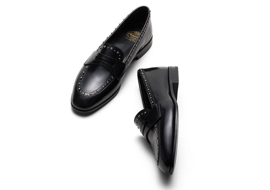 Church’s. Mocassino Onyx in pelle sfoderata con piccole borchie