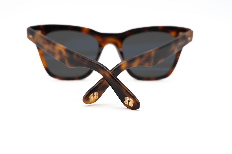 L.G.R per Blazé. Montatura in acetato con micro logo gioiello